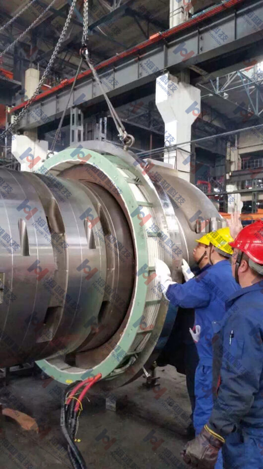 汽輪機紅套環的熱套 熱拆