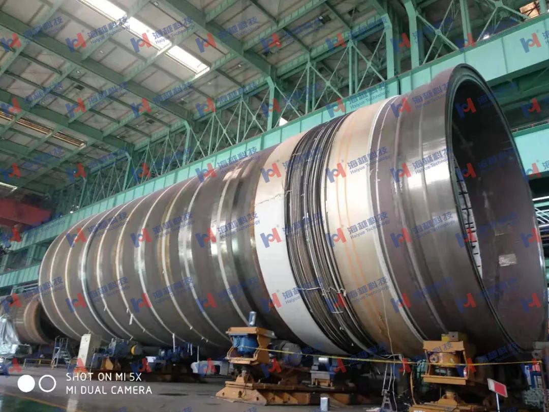 直徑8800mm，壁厚288mm，熱處理溫度620±20℃