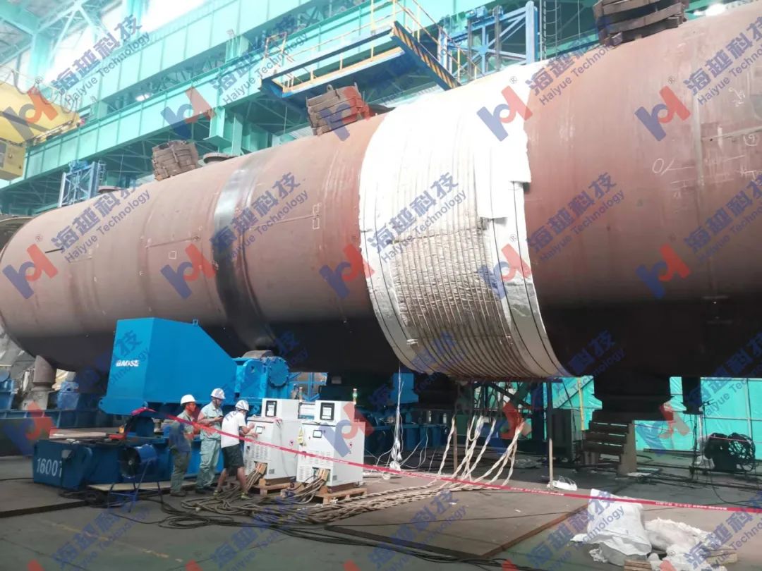 直徑5900mm，壁厚138+8mm，熱處理溫度550±10℃