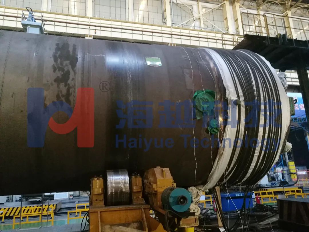 直徑3463mm，壁厚143.5mm，熱處理溫度595-620