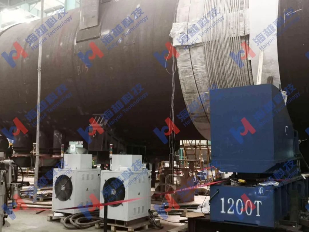 外徑5564mm，壁厚126+6（鈦復合板）mm，熱處理溫度560±10℃